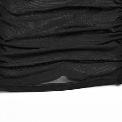 Black Sexy See Through Tulle Backless Dresses (inside included)