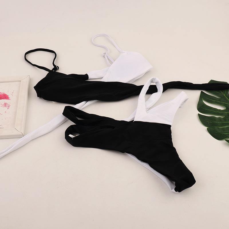 Wholsale Sexy Patchwork Colors Bikini Swimsuits-STYLEGOING