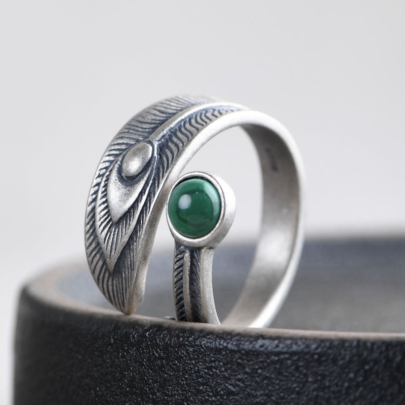 Vintage Peacock Design Open-end Rings for Women