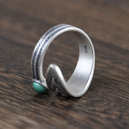 Vintage Peacock Design Open-end Rings for Women