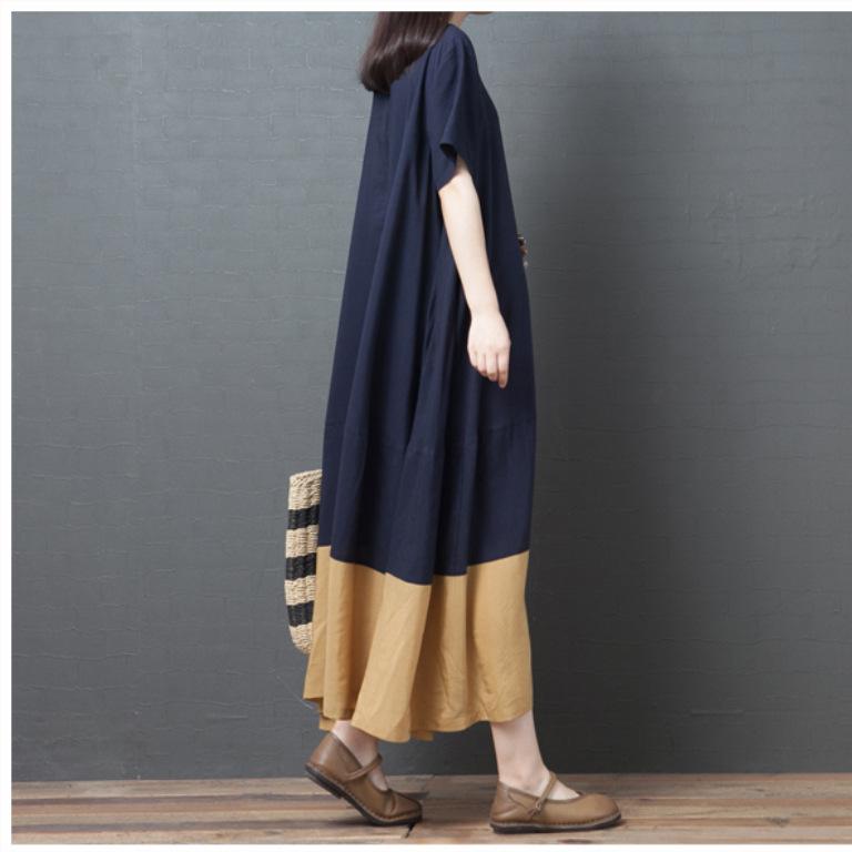Summer Cozy Short Sleeves Vintage Dresses-STYLEGOING
