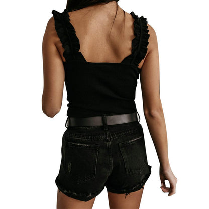 Sexy Off The Shoulder Slim Women Tank Tops