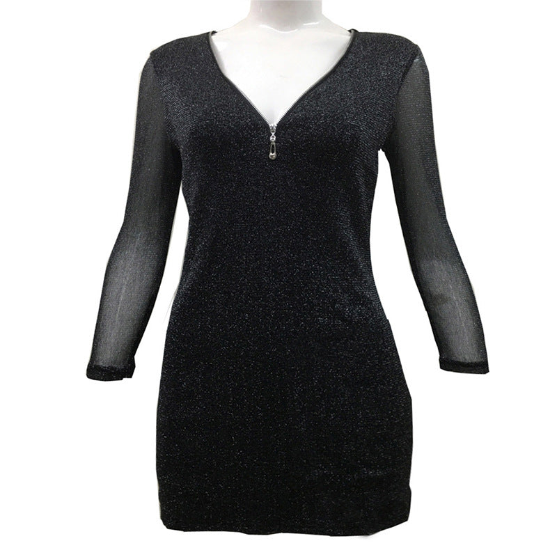 Black Sexy Bodycon Mini Dresses for Women