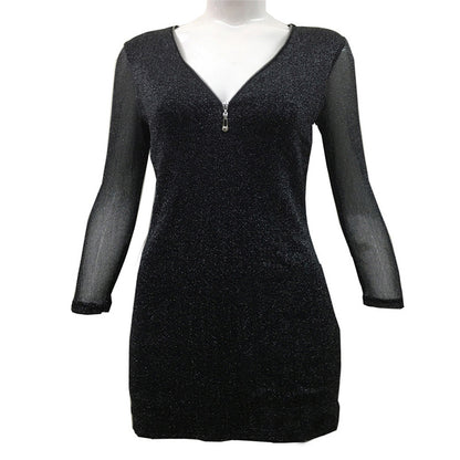 Black Sexy Bodycon Mini Dresses for Women