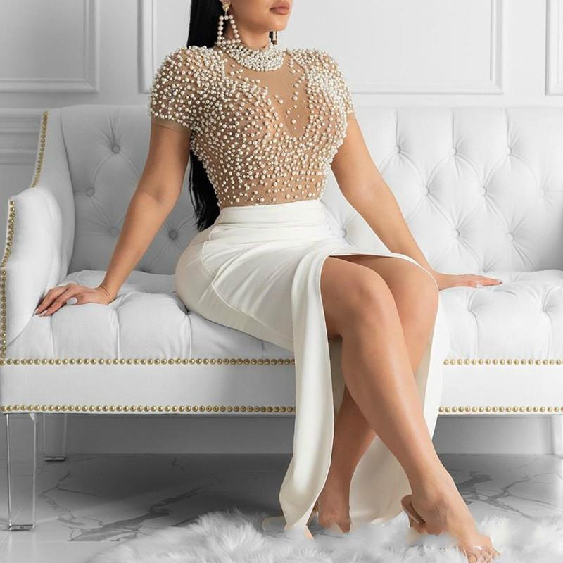 Sexy See Through Evening Dresses-STYLEGOING