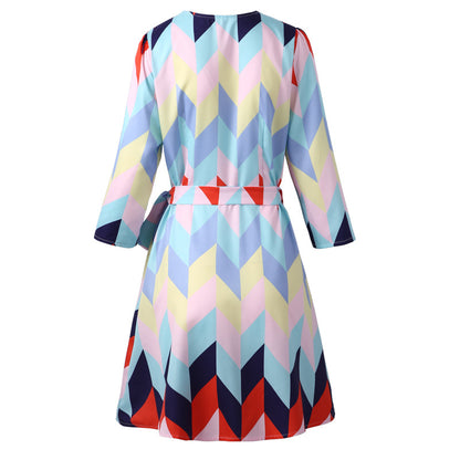 Casual Rainbow Colored Summer Holiday Daily Dresses