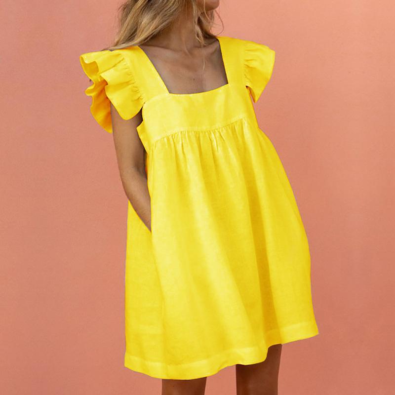 Casual Summer Loose Short Dresses-STYLEGOING
