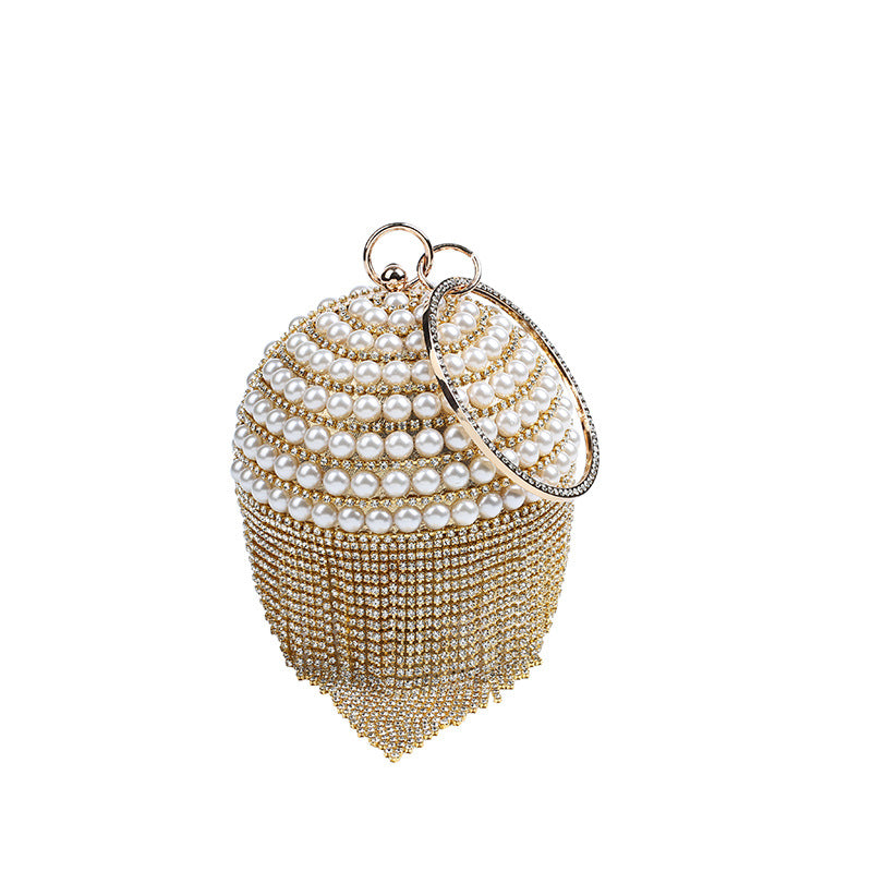 Fashion Round Shaped Evening Party Cosmetics Bags