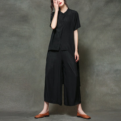Leisure Summer Two Pieces Plus Sizes Summer Out Suits