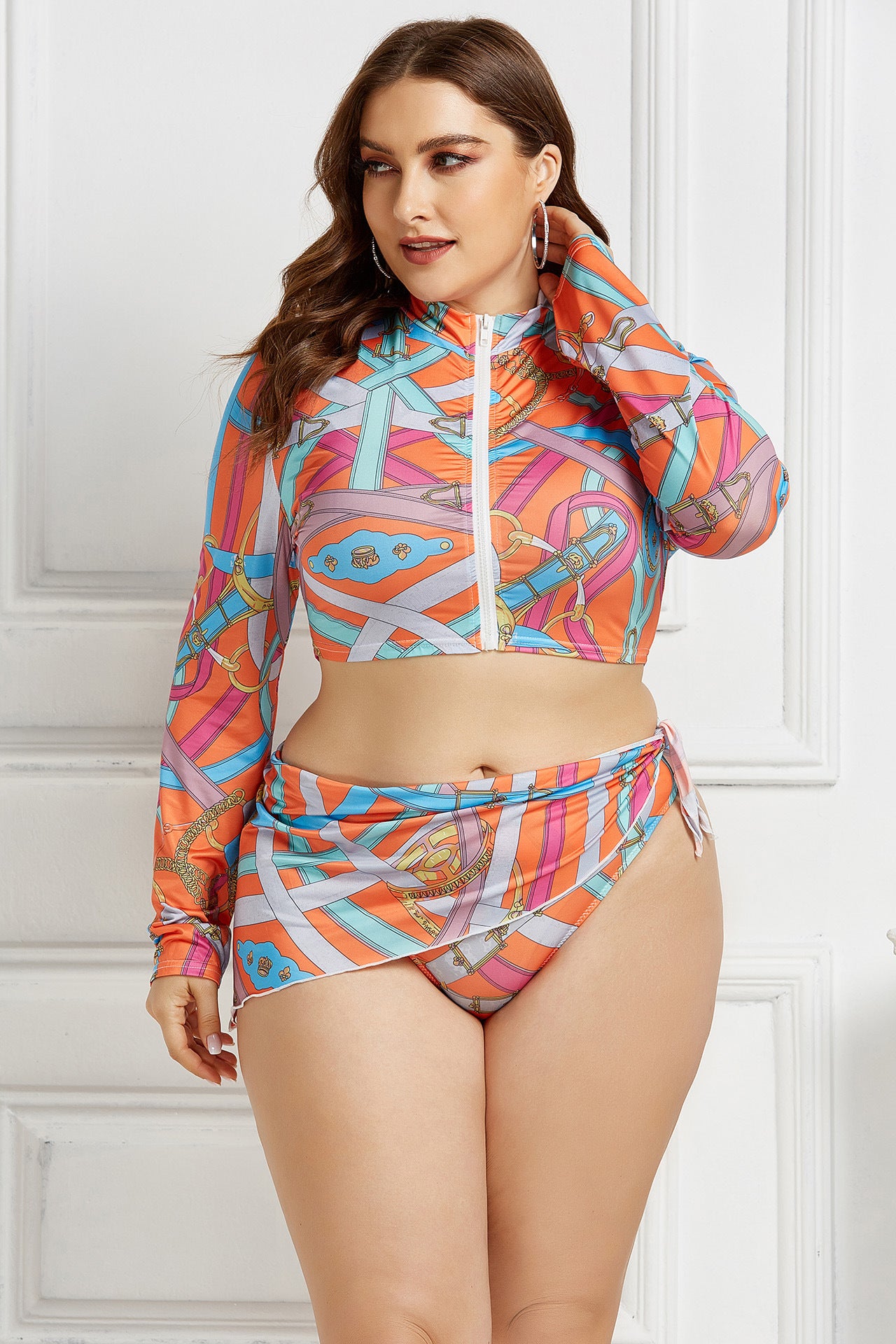Summer Plus Sizes 3pcs Bikini Suits