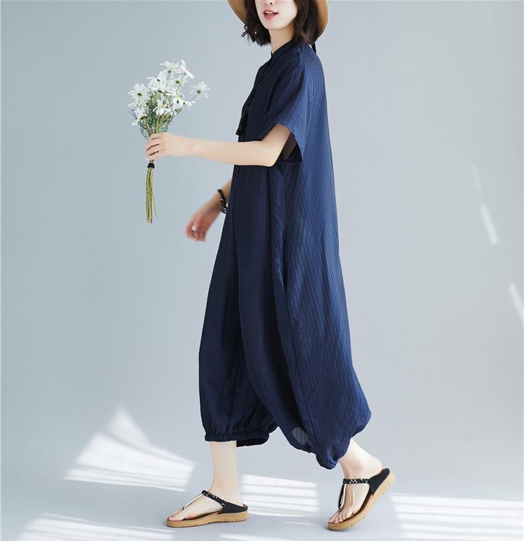 Plus Size Summer Loose Casual Jumpsuits-STYLEGOING