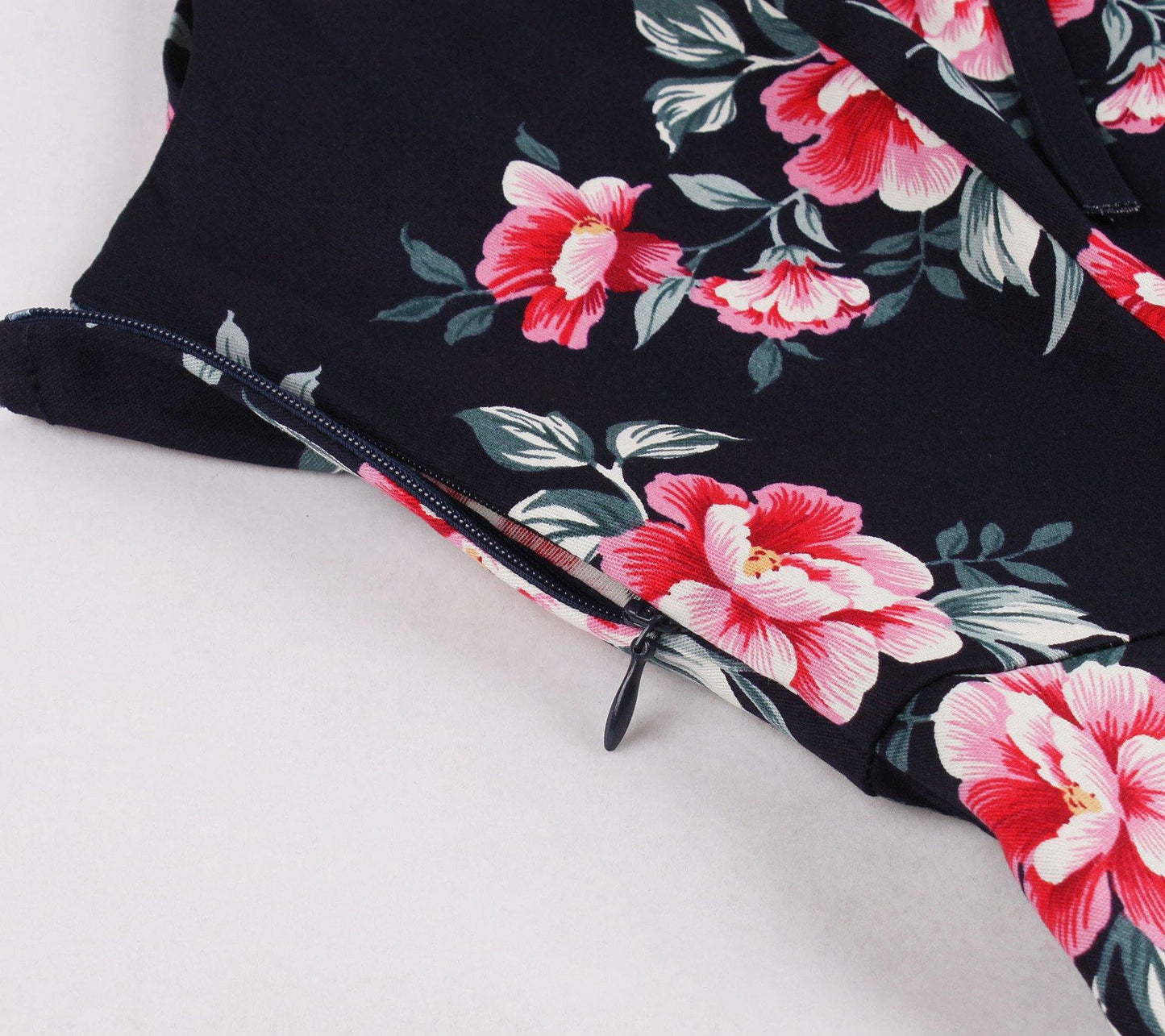 Women Summer Floral Print Retro Dresses-STYLEGOING