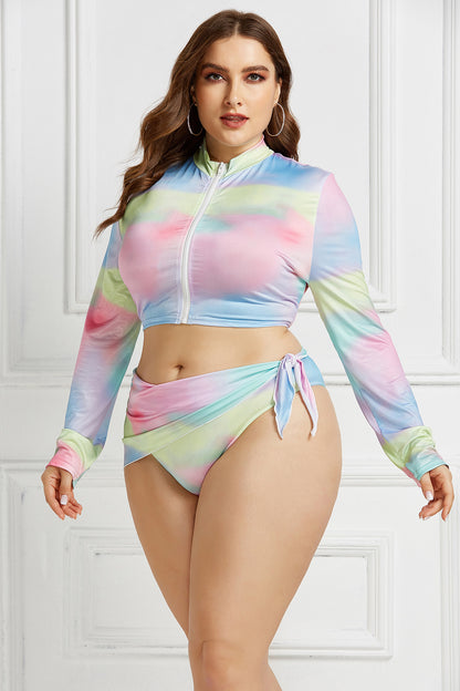 Summer Plus Sizes 3pcs Bikini Suits