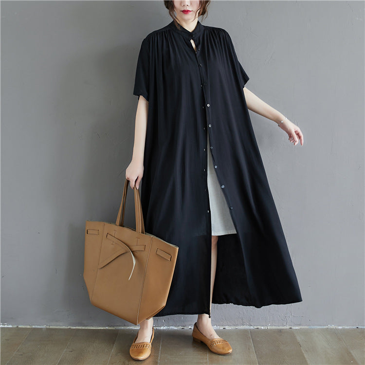 Summer Plus Sizes Long Shirt Dresses
