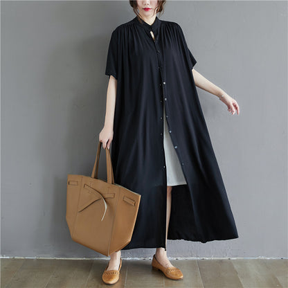 Summer Plus Sizes Long Shirt Dresses