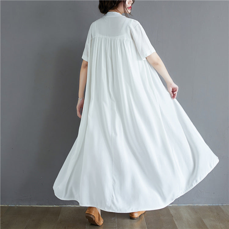 Summer Plus Sizes Long Shirt Dresses