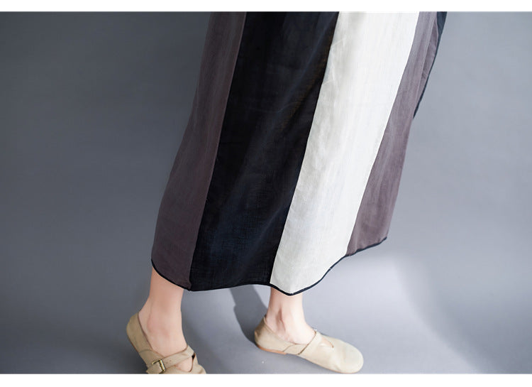 Casual Linen Plus Sizes Summer Women Cozy Dresses
