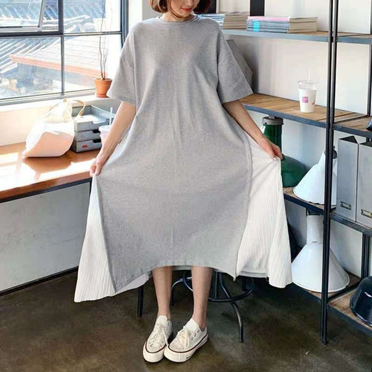 Summer Cotton Casual Women Midi Dresses