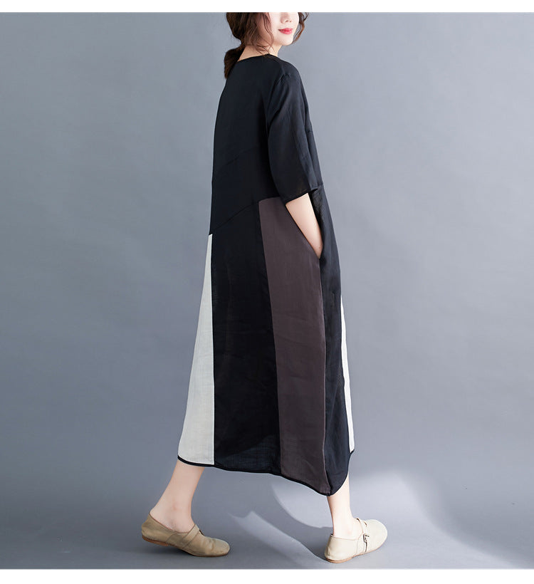 Casual Linen Plus Sizes Summer Women Cozy Dresses