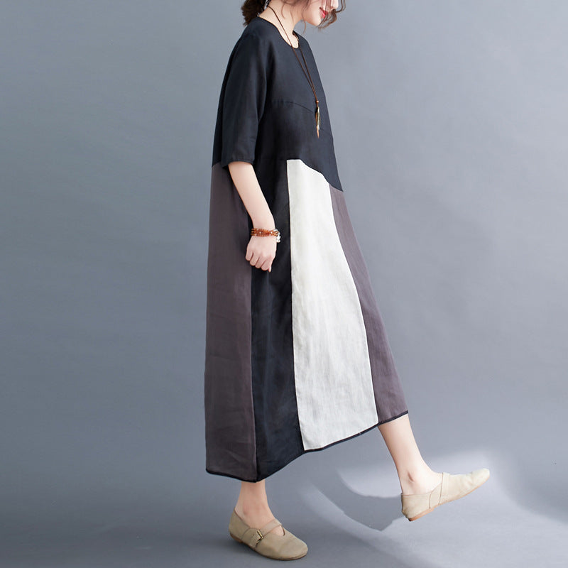 Casual Linen Plus Sizes Summer Women Cozy Dresses