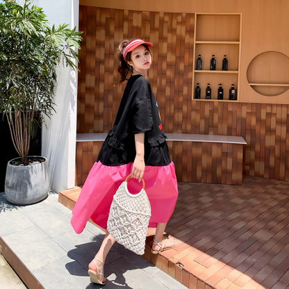 Casual Summer Loose Plus Sizes Midi Dresses
