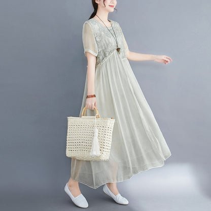 Summer Fairy Chiffon Women Plus Sizes Dresses
