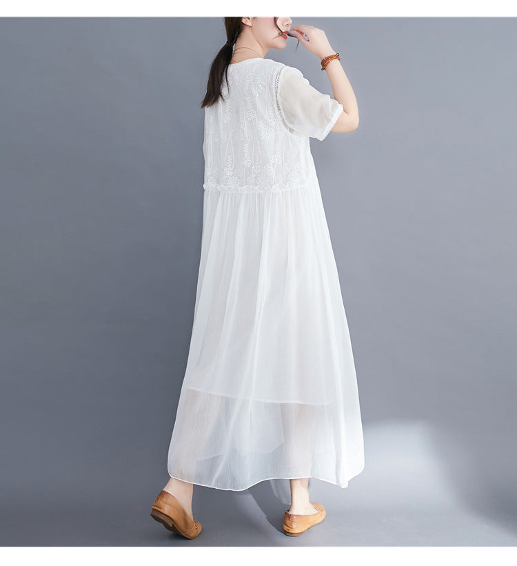 Summer Fairy Chiffon Women Plus Sizes Dresses