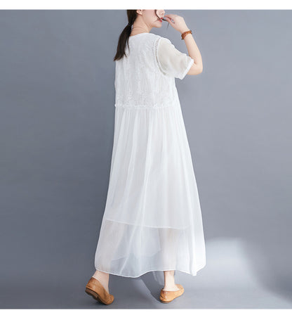 Summer Fairy Chiffon Women Plus Sizes Dresses