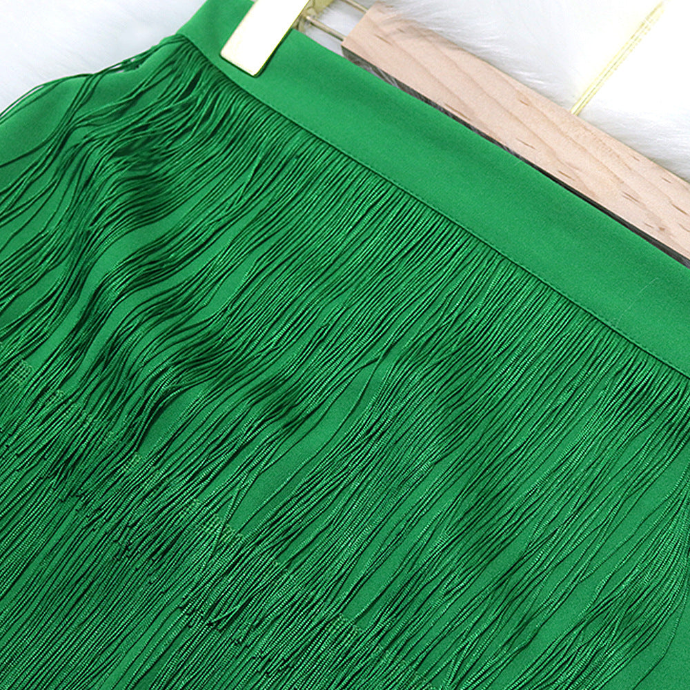 Sexy High Waist Tassels Skirts