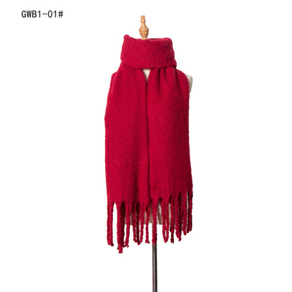 Winter Tassels Women Scarfs/capes