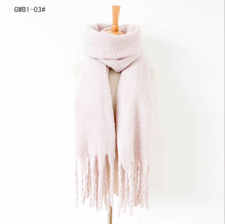 Winter Tassels Women Scarfs/capes