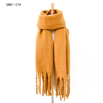 Winter Tassels Women Scarfs/capes