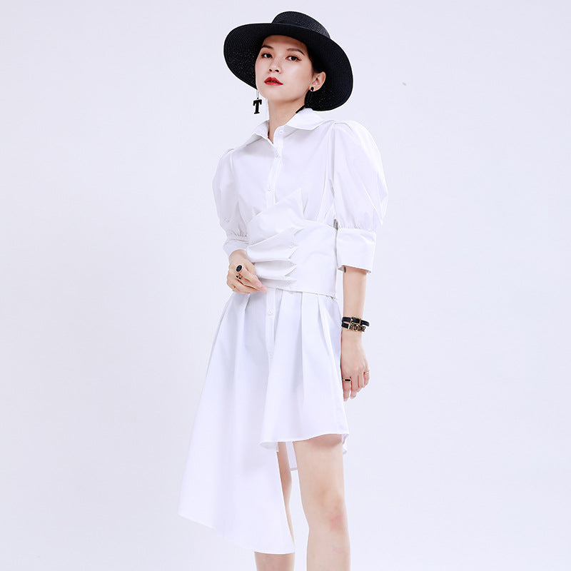 Sexy Summer Forest Design Short Shirt Dresses
