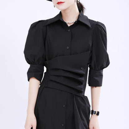 Sexy Summer Forest Design Short Shirt Dresses