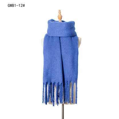 Winter Tassels Women Scarfs/capes