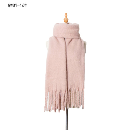 Winter Tassels Women Scarfs/capes