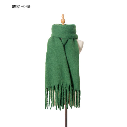 Winter Tassels Women Scarfs/capes