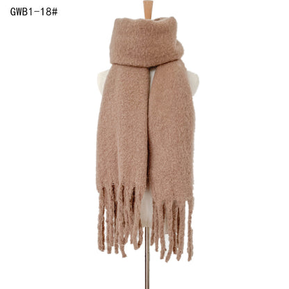 Winter Tassels Women Scarfs/capes