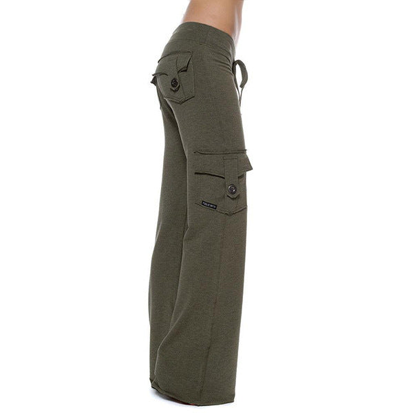 Women Elastic Waist Pants