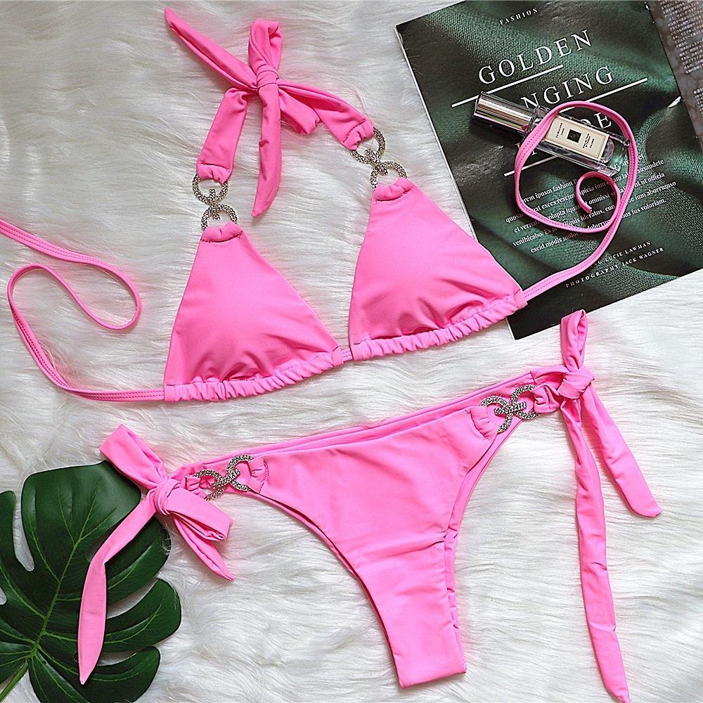 Sexy Rhinestone Summer Beach Bikni-STYLEGOING