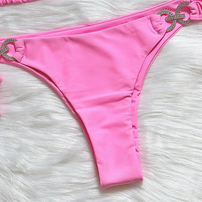 Sexy Rhinestone Summer Beach Bikni-STYLEGOING
