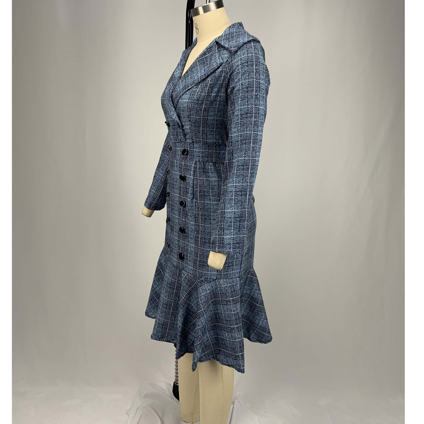 Elegant Office Lady Women Plus Sizes Dresses