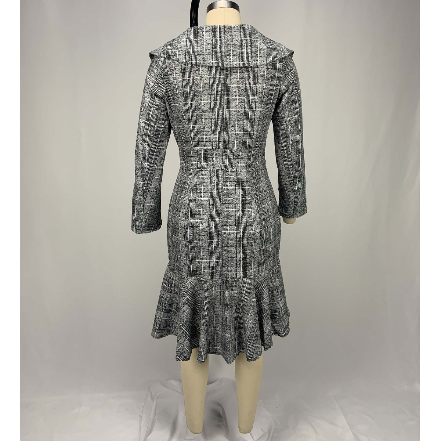 Elegant Office Lady Women Plus Sizes Dresses