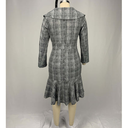 Elegant Office Lady Women Plus Sizes Dresses