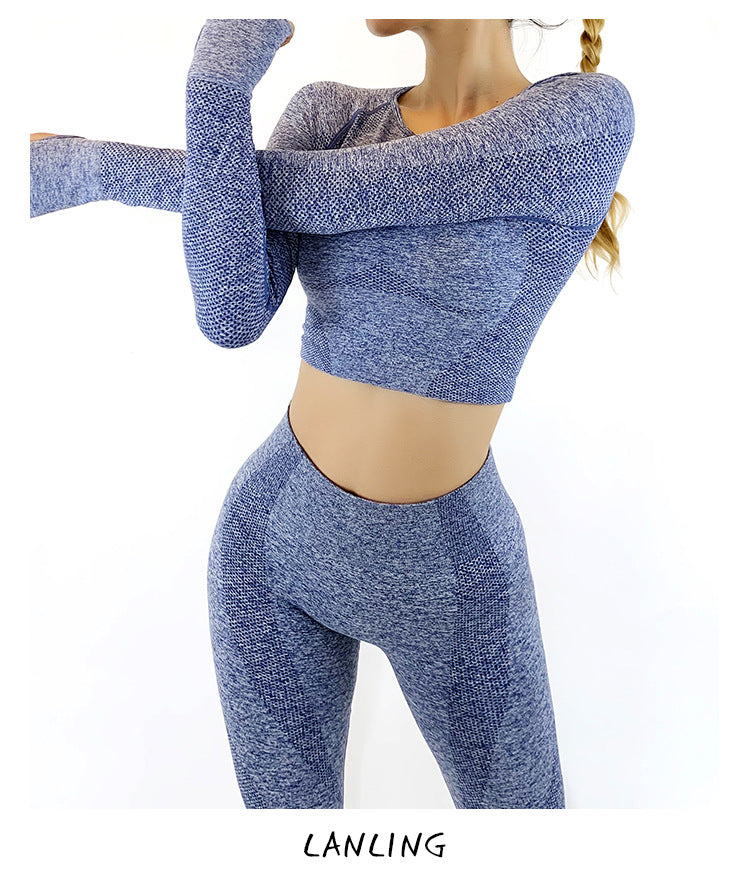 Women Long Sleeves Sporting Yoga Tops&leggings