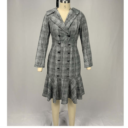 Elegant Office Lady Women Plus Sizes Dresses