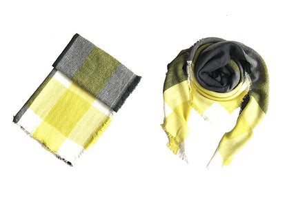 Winter Warm Plaid Scarves for Women