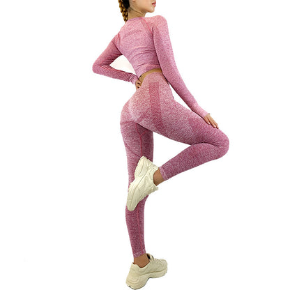 Women Long Sleeves Sporting Yoga Tops&leggings