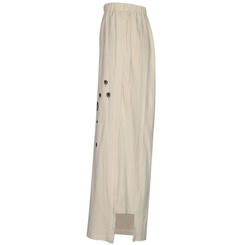Leisure Linen Pipe Loose Pants-STYLEGOING
