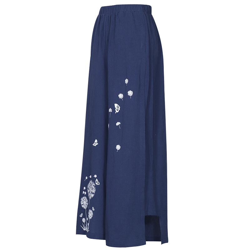 Leisure Linen Pipe Loose Pants-STYLEGOING